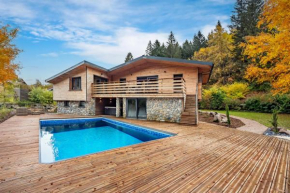Chalet La Perle Verte, luxe, piscine, spa et sauna